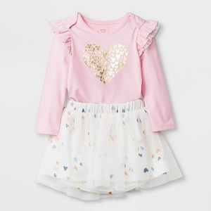 Baby Girls' 2pc Long Sleeve Top and Bottom Set